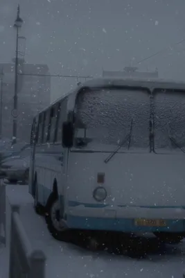 Зимний взгляд: Фото из окна автобуса в разных форматах