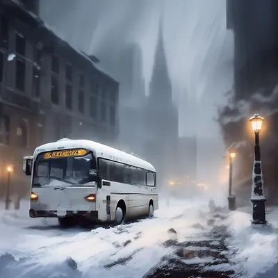 Изображения холодной красоты: Зимние кадры из автобуса