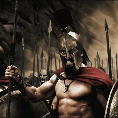 Искусство военного мужества: впечатляющие фотографии из фильма 300 спартанцев