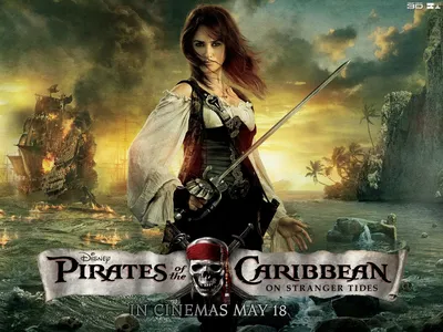 HD рисунки с персонажами из фильма Пираты Карибского моря на странных берегах (2024)