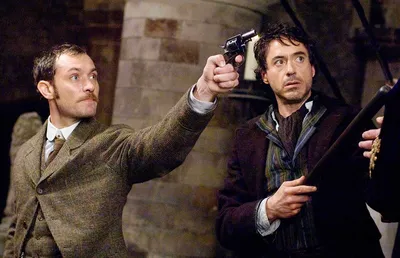 Фон с изображением Шерлока Холмса