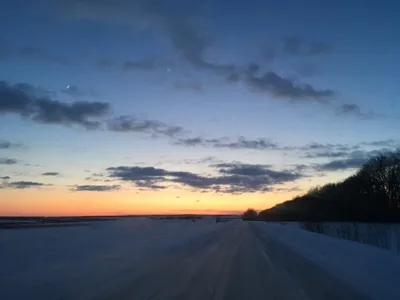 Снежное Путешествие: Из окна авто в пути