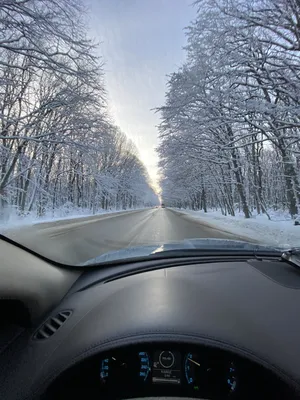 Зимний Замерзший Пейзаж: Изображение из машины