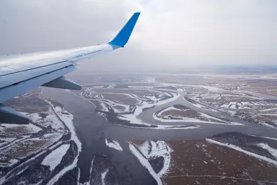Зимний пейзаж в воздухе: Картинки с высоты полета
