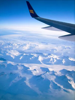 Снежные просторы: Фотографии зимы с самолета