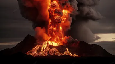 Фото арт вулкана