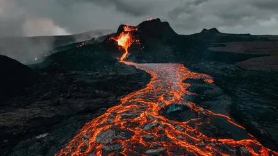 Рисунок вулкана в HD качестве