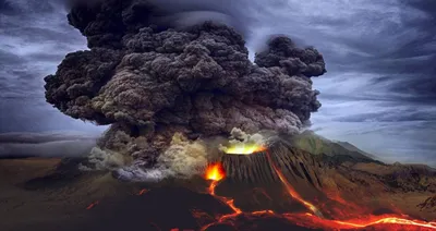 Лучшие снимки извергающегося вулкана
