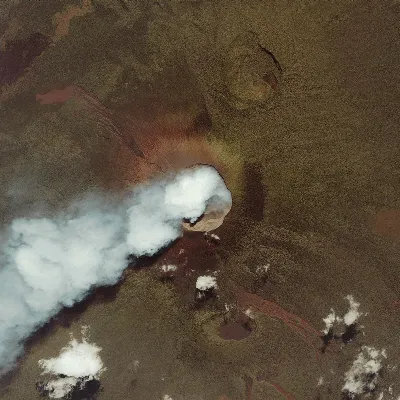 Фотография вулканического процесса в HD