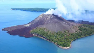 Фото и картинки вулкана Кракатау в форматах PNG и JPG