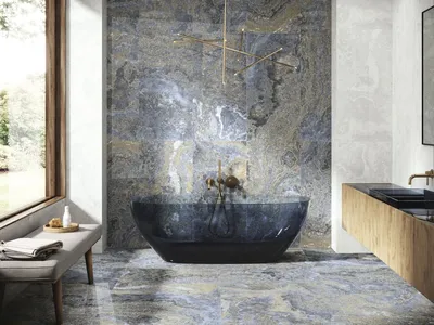 Как использовать мозаичный кафель для придания уникальности ванной комнате: фото примеры