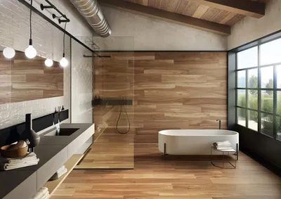 Ванная комната с кафельной отделкой: фотографии для выбора подходящего стиля
