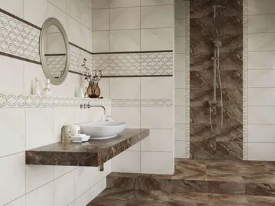 Фотографии с элегантной кафельной плиткой для ванной комнаты
