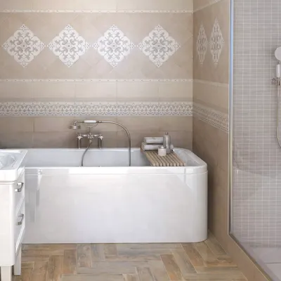Арт-фото кафельной плитки для ванной комнаты в HD качестве