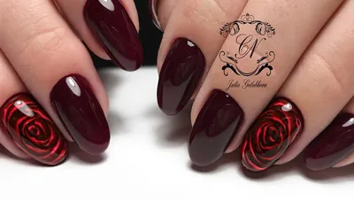 Вдохновение для ногтевого дизайна с розами: изображение webp