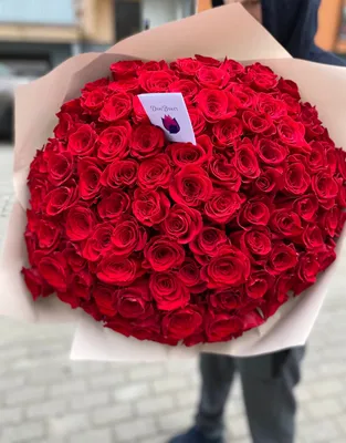 Уникальное фото букета из 101 розы в формате png