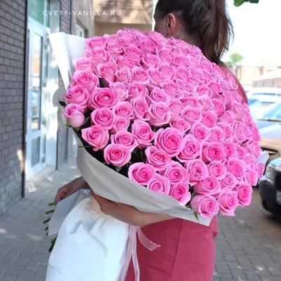 Блестящее фото букета из 101 розы