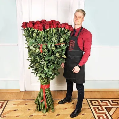 Элегантная картинка букета из 101 розы