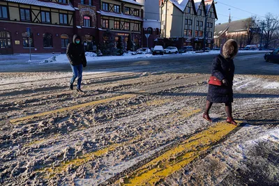 Зимние краски Калининграда: Фотографии города в белоснежном убранстве