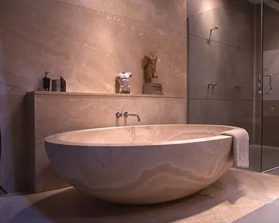 Каменная ванна: красивые фото для вашей ванной