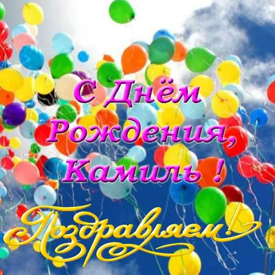 Камиль С Днем Рождения Картинки - выберите размер изображения и скачайте в формате JPG, PNG, WebP