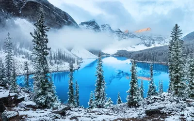 Канадские снежные сцены: Фотографии великолепия