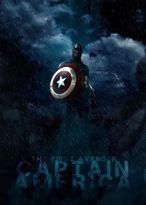Фото Капитана Америки, который защищает мир от зла