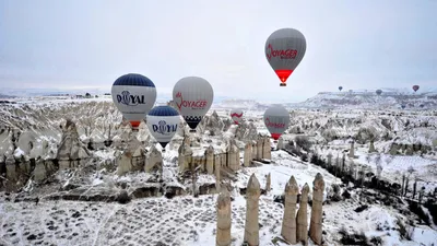 Великолепные зимние сцены Каппадокии: скачайте фото в любом формате