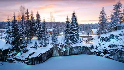 Карелия зимой: Очарование заснеженного пейзажа