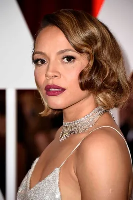 Dynamic photos of Carmen Ejogo portraying different emotions