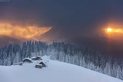 Уникальные фото Карпатских гор зимой в хорошем качестве