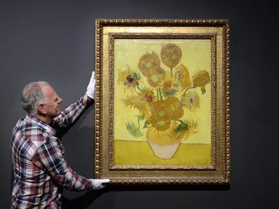 Скачать бесплатно изображение подсолнухов Ван Гога