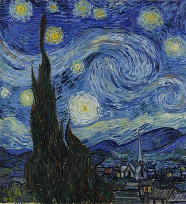 Картина Звездная ночь в JPG