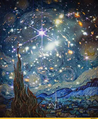 Картина Звездная ночь Винсента Ван Гога: фото и интересные факты