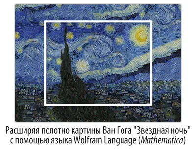 Фотография картины Звездная ночь Ван Гога: загадочная красота