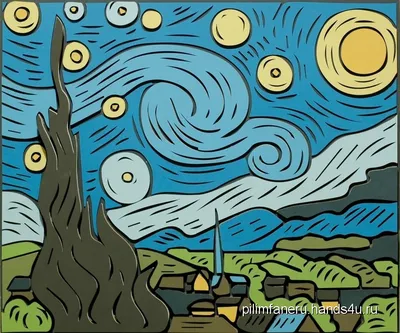 Картина Ван Гога Звездная ночь: фото и впечатляющие детали