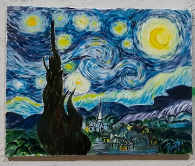 Фото Звездной ночи Ван Гога: воплощение художественного гения