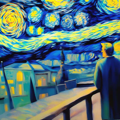Фото Звездной ночи Ван Гога: погружение в мир художественной гениальности