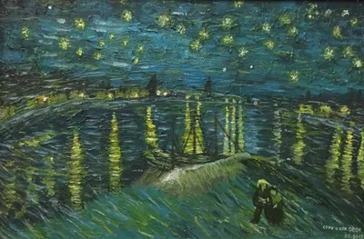 Фото звездной ночи Ван Гога в хорошем качестве