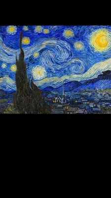 Фото Звездной ночи Ван Гога в высоком разрешении