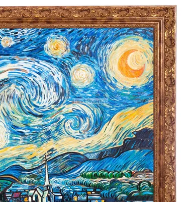 Картина Ван Гога Звездная ночь в формате 4K