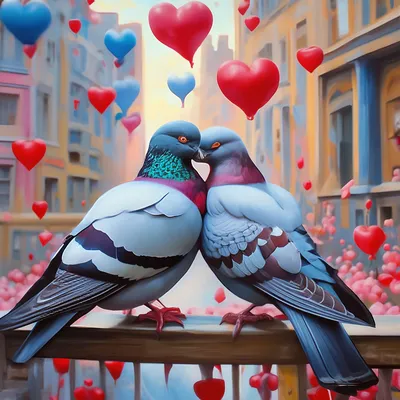 Фото голубей любовь - полезная информация о голубях в заголовке
