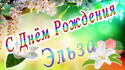 Особенные моменты с Днем Рождения Эльзы