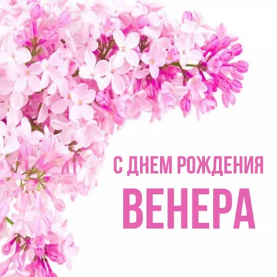 Фото с Днем Рождения Венера - скачать в формате JPG, PNG, WebP бесплатно