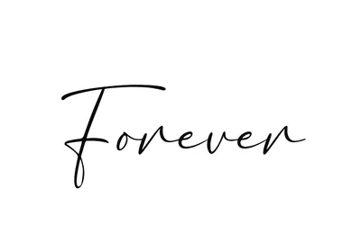 Фото с надписью Forever в формате JPG, PNG, WebP