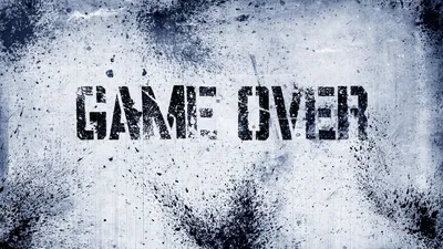 Фото с надписью Game Over в формате JPG, PNG, WebP