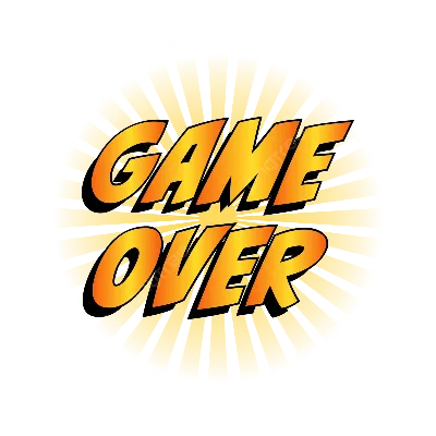 Фото с надписью Game Over в формате JPG, PNG, WebP в хорошем качестве