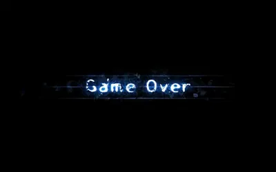 Фото с надписью Game Over в формате JPG, PNG, WebP для скачивания бесплатно