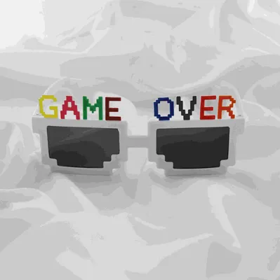 Картинки с надписью Game Over в формате JPG, PNG, WebP в HD качестве