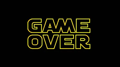 Фото с надписью Game Over в формате JPG, PNG, WebP в HD качестве для скачивания